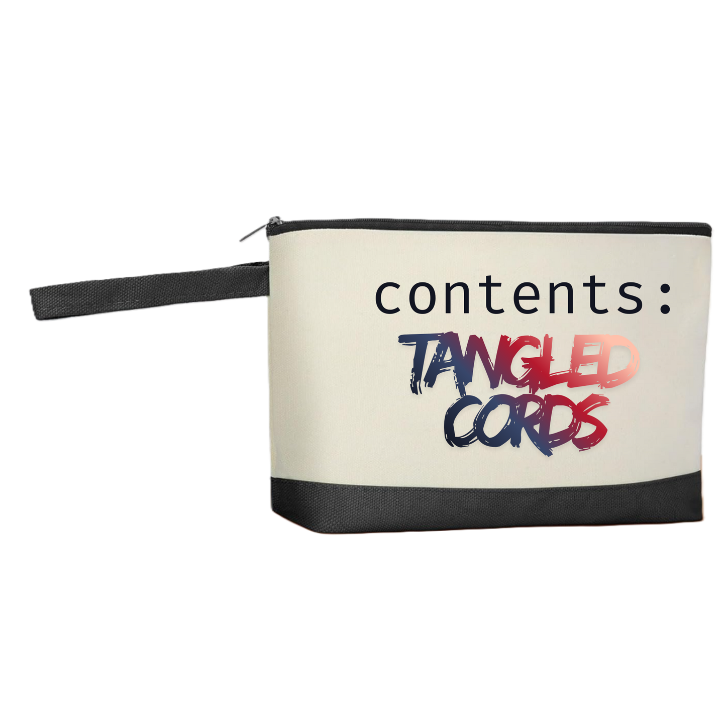 Tangled Cords Canvas Purse