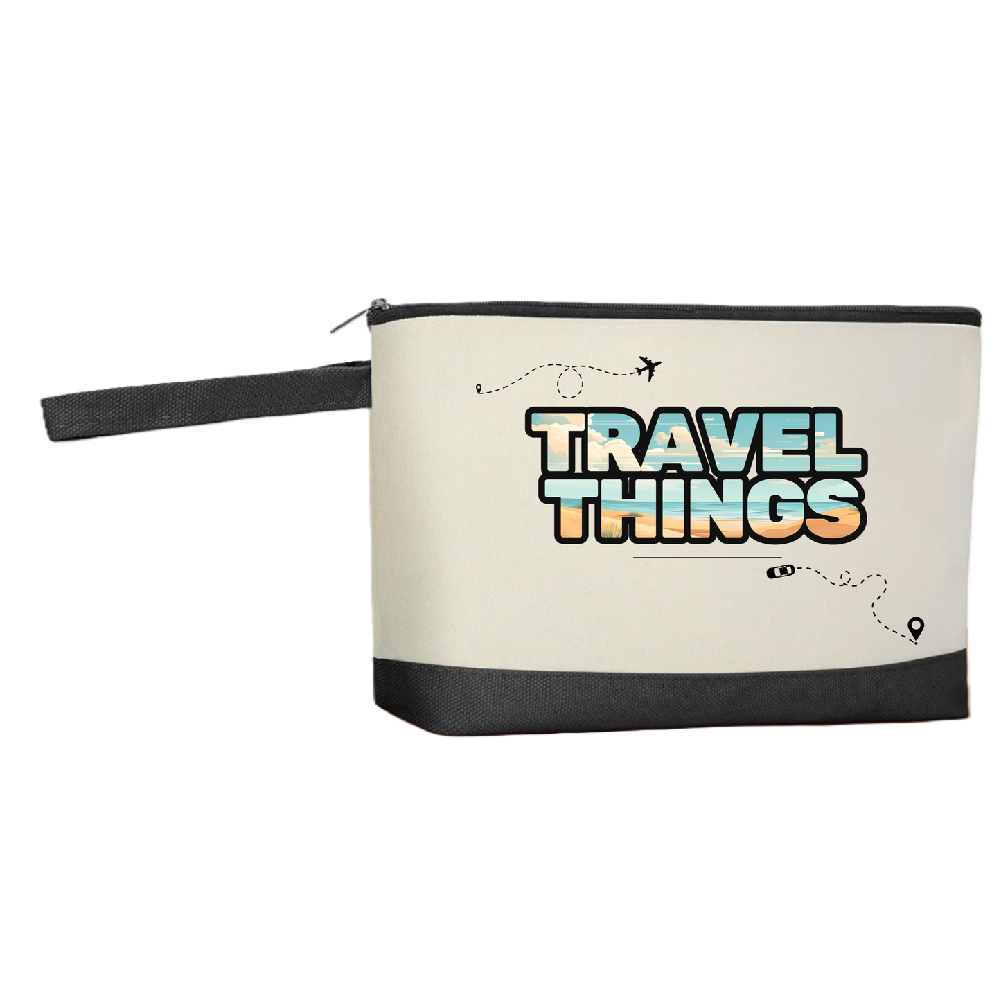 Travel Things Canvas Purse
