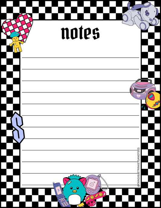 2000s Nostalgia Notepad