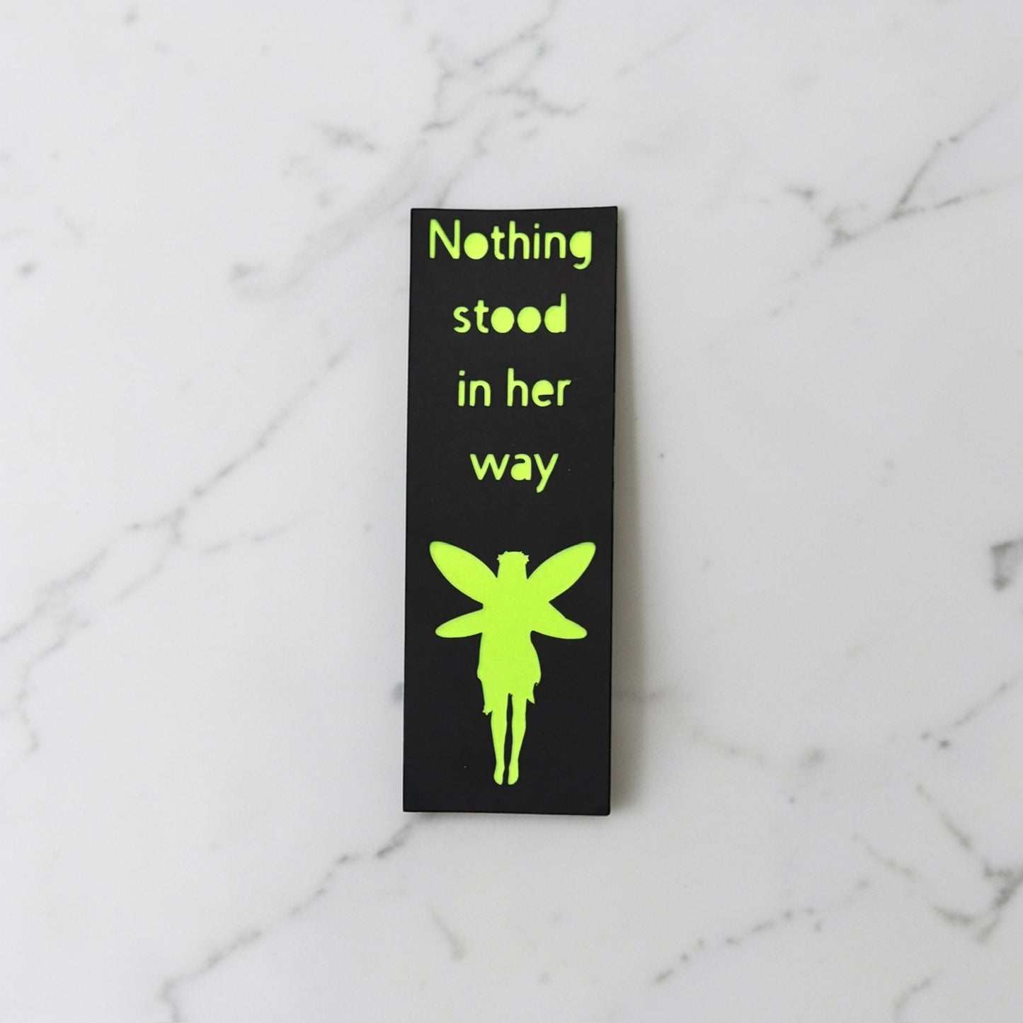 Nothing Stood In Her Way Cardstock Bookmark
