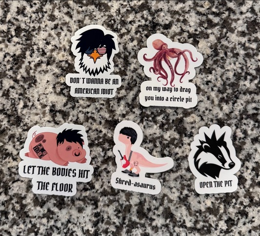 Emo Animal Farm Sticker Pack