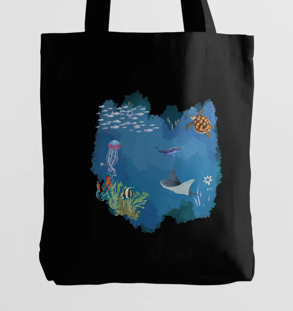 Ocean Scene Canvas Bag