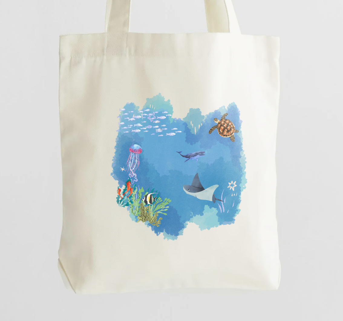 Ocean Scene Canvas Bag