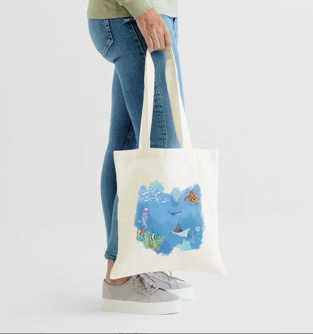 Ocean Scene Canvas Bag