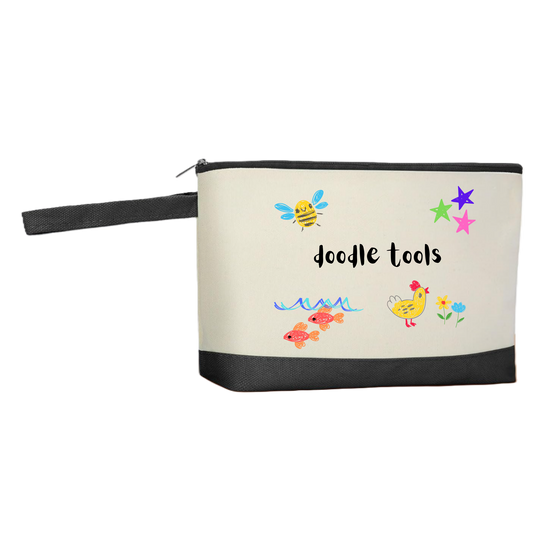 Doodle Tools Canvas Purse